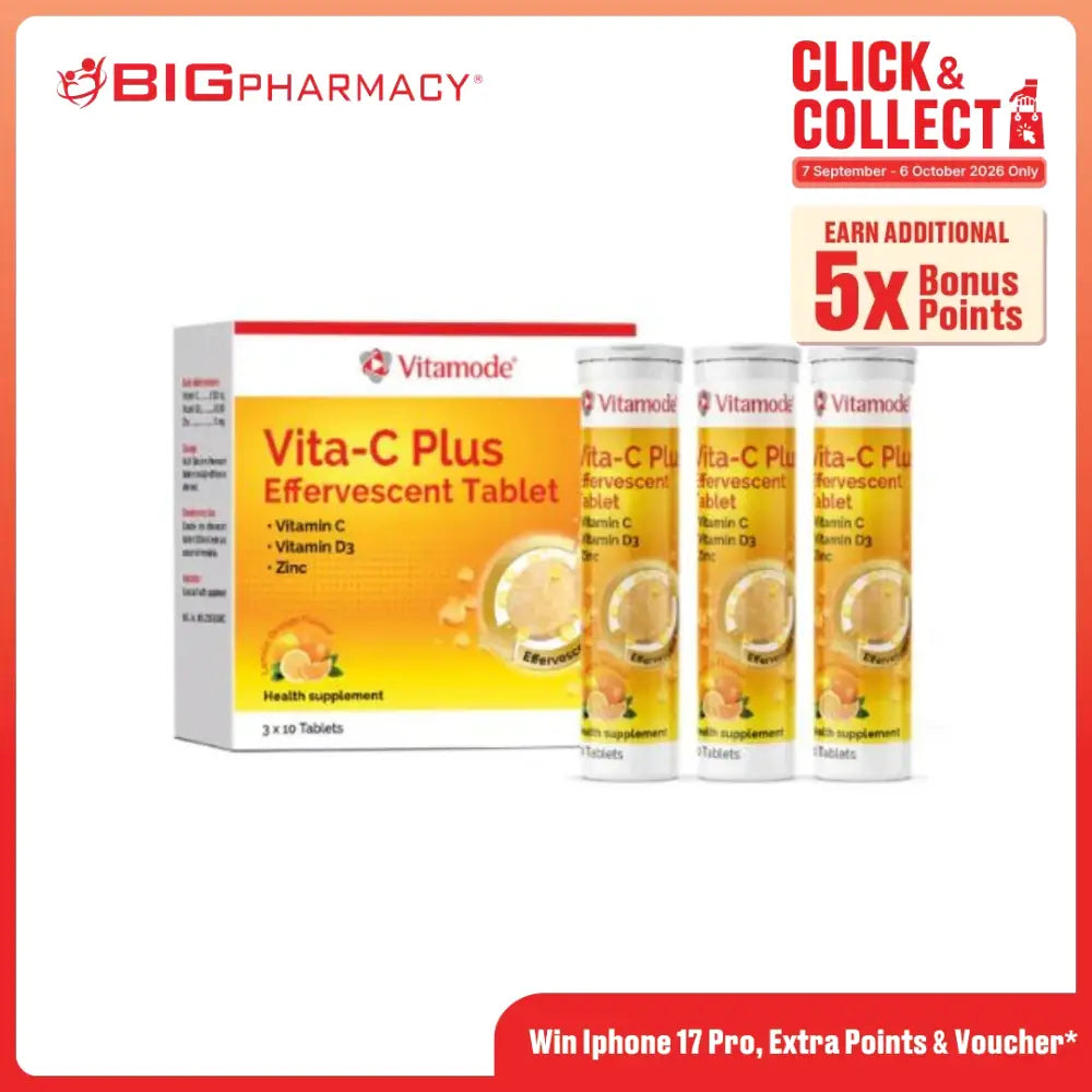 VITAMODE VITA-C PLUS EFFERVESCENT TABLET 10SX3