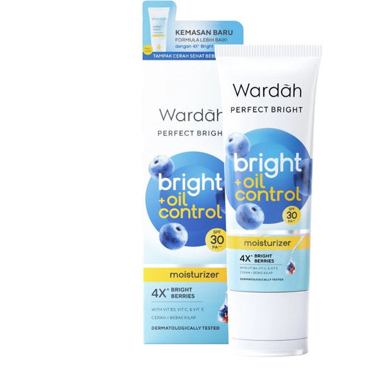 WARDAH PERFECT BRIGHT MOISTURIZER+OIL CTRL SPF30 PA+++ 20ML