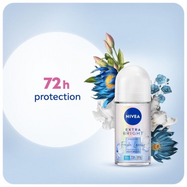 Nivea (F) Roll On Extra Bright Fresh Lavier 50ml