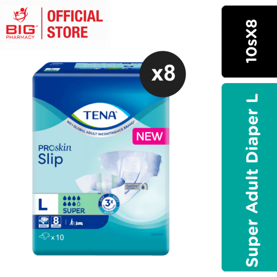 Tena super Adult Diaper L (10sX8)