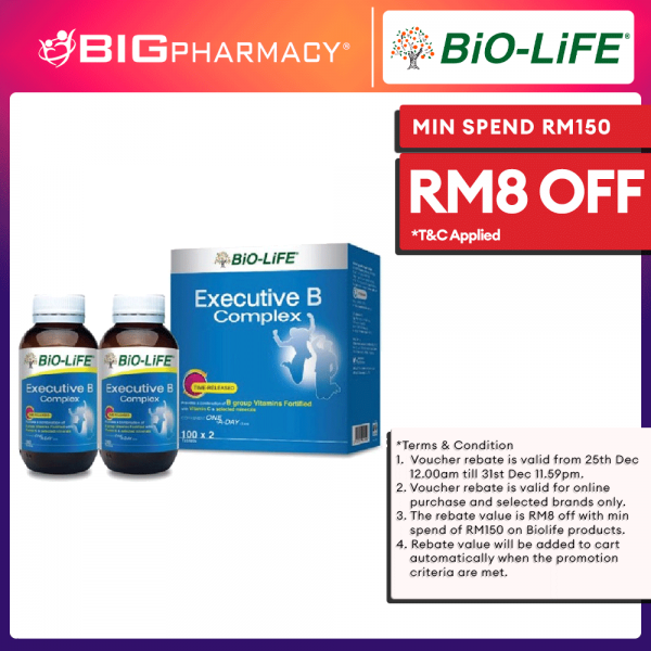 Biolife Executive B Complex 2X100s