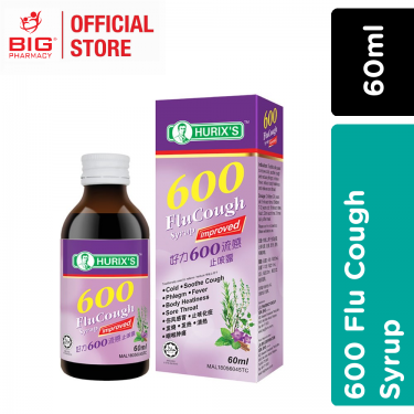 Hurixs 600 Flu Cough Syrup 60ml