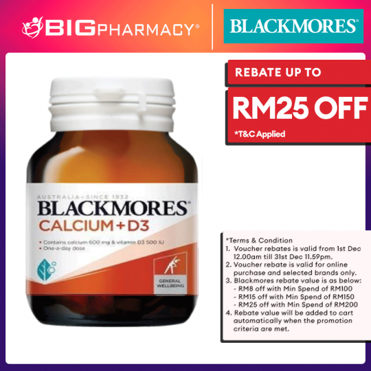 Blackmores Calcium + D3 60s