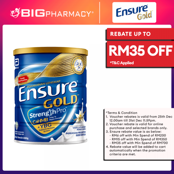 ENSURE GOLD VANILLA 800G