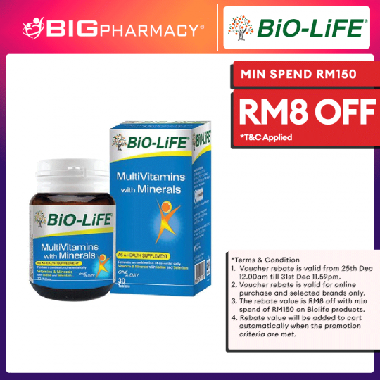 Biolife Multivitamin With Minerals 30s