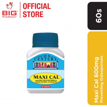 21st Century Maxi Cal 600mg 60s