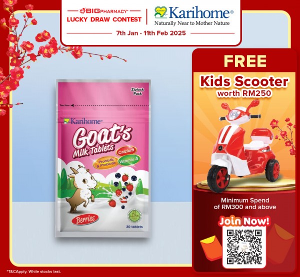 Karihome Milk Tablets - Berries 30s