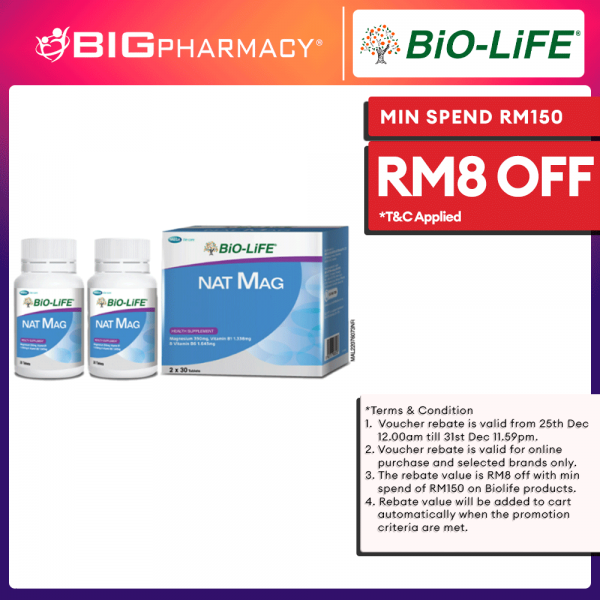 Biolife Nat Mag 30sx2