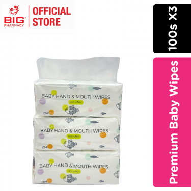 Kees Premium Baby Wipes 100s X3