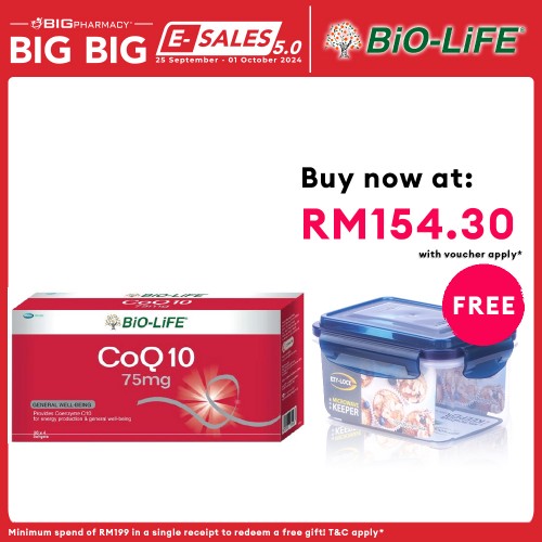 Biolife Coq10 75mg 30s x4