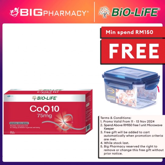 Biolife Coq10 75mg 30s x4