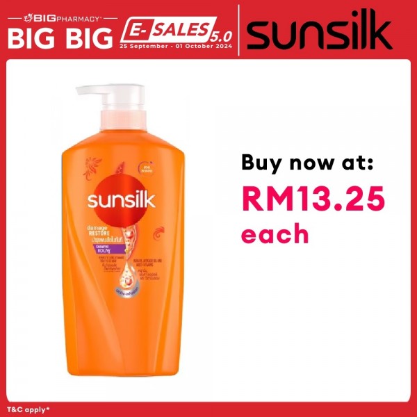 SUNSILK SHAMPOO DAMAGE RECONSTRUCTION 625ML