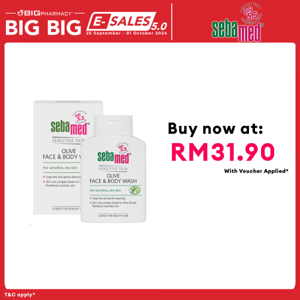 Sebamed Olive Face & Body Wash 200ml