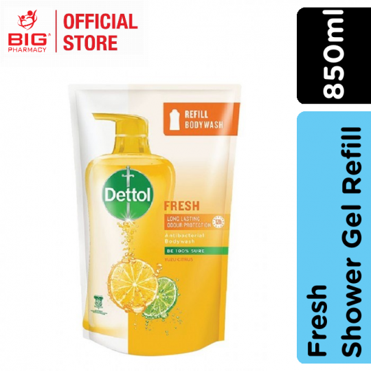 DETTOL SHOWER GEL 850ML FRESH (VALUE REFILL)