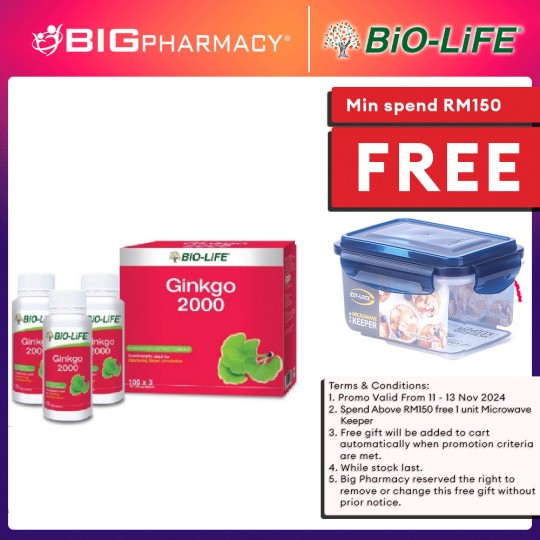 Biolife Ginkgo 2000 3X100s