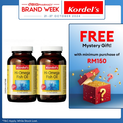 Kordels Hi-Omega Fish Oil 2X150s