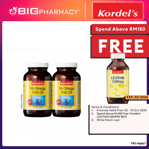 Kordels Hi-Omega Fish Oil 2X150s