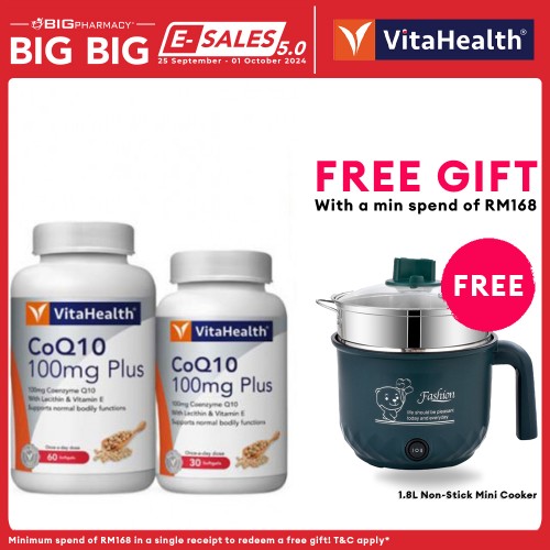 Vitahealth Coq10 Plus 60+30s