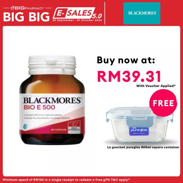 Blackmores Bio E500 30s