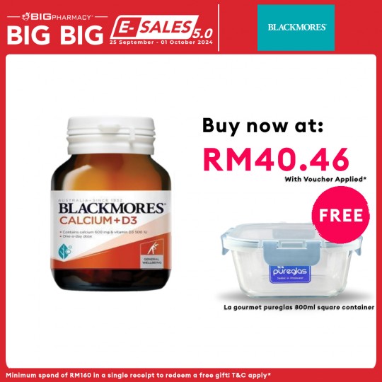 Blackmores Calcium + D3 60s