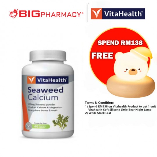 Vitahealth Organic seaweed Calcium 1000 60s