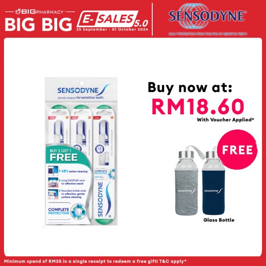 SENSODYNE T/BRUSH COMPLETE PROTECTION M 3S (B2F1)