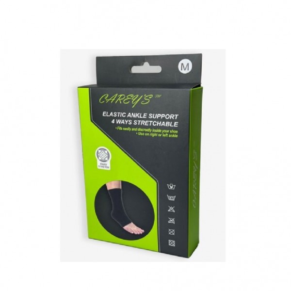 Careys (CS-AS) Elastic Ankle Support 4Ways Stretchable (L)