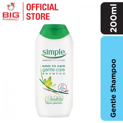 Simple Kind to Hair Gentle Care Shampoo (200ml) | Big Pharmacy