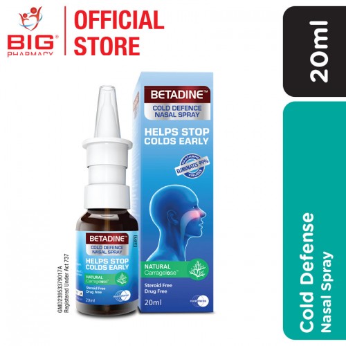 Betadine Cold Defense Nasal Spray 20Ml | Big Pharmacy