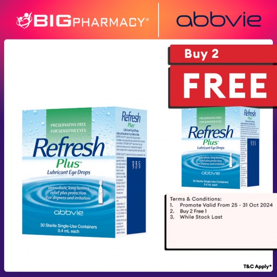 ALLERGAN REFRESH PLUS EYE DROPS 0.4ML 5SX6