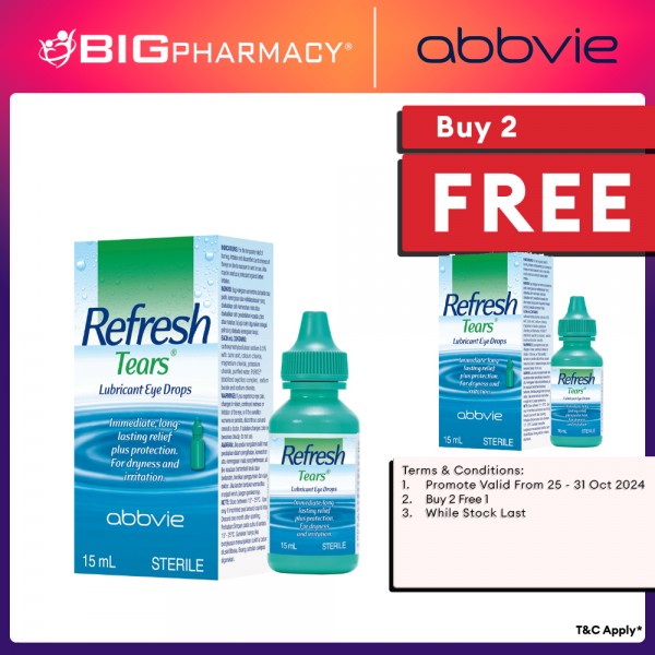 ALLERGAN REFRESH TEARS EYE DROPS 15ML