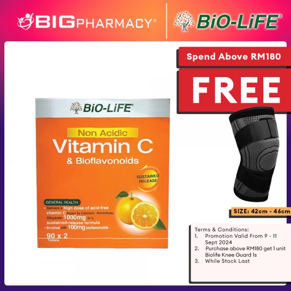 BL NON-ACIDIC VITAMIN C 1000MG 2X90S