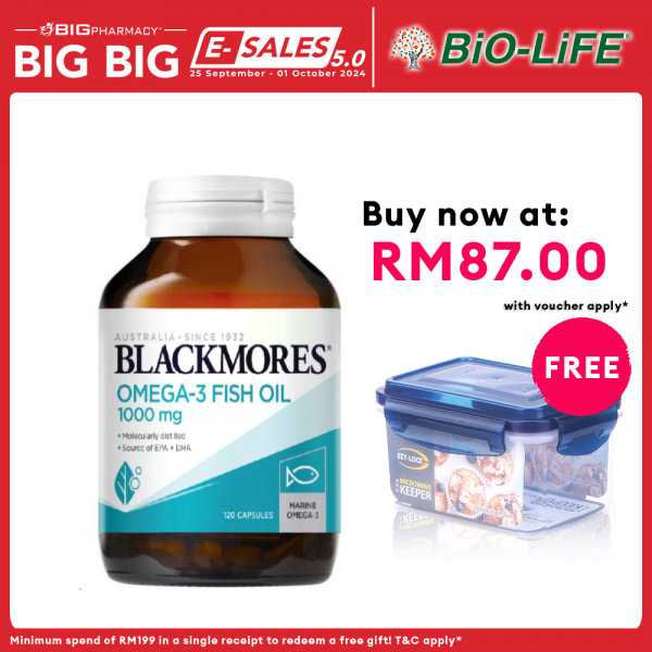 BM OMEGA-3 FISH OIL 1000MG 120S