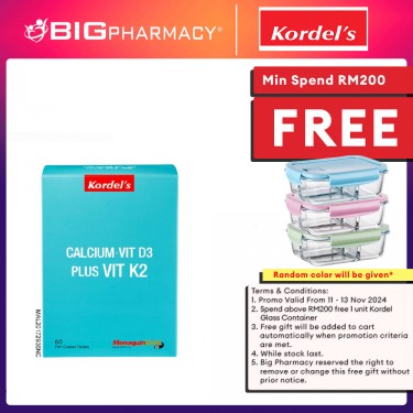 Kordels Calcium +Vit D3 Plus Vit K2 60S - Nett