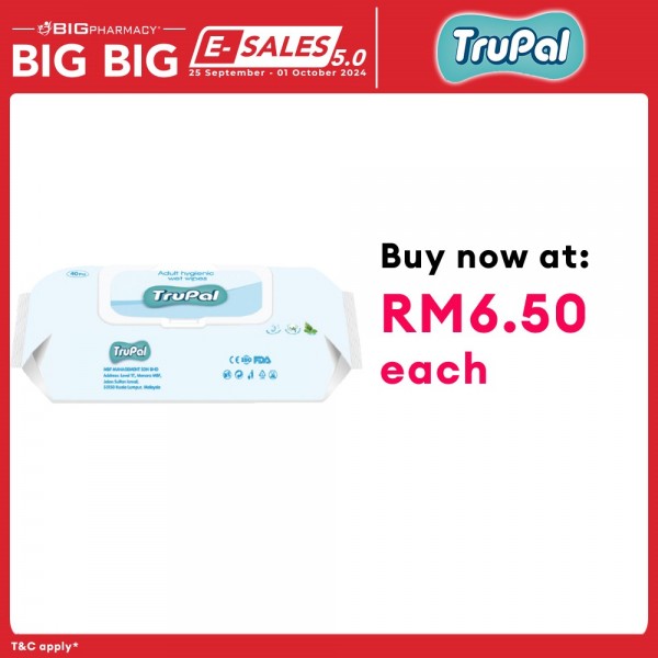 Trupal Adult Wipes 200X300 Mm 40s