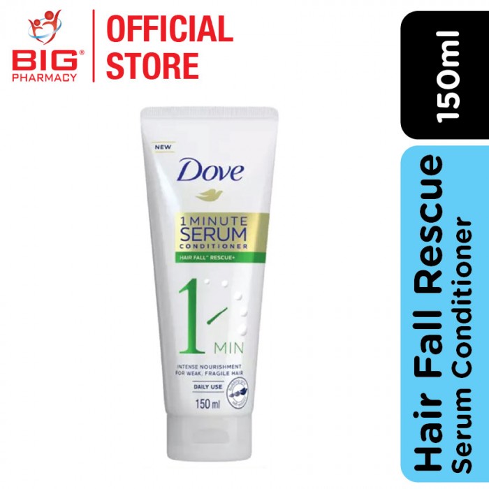 Malaysia Trusted Healthcare Store | Personal Care Hair Care Hair and Scalp  Conditioners Dove 1 Min Serum Conditioner 150ml Hair Fall Rescue - Big  Pharmacy