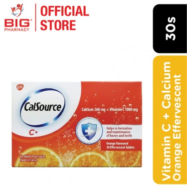 Calsource Tab Eff 260mg+ C 30s