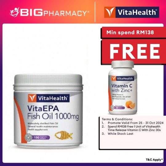 Vitahealth Vitaepa Fish Oil 1000mg Softgel 150s