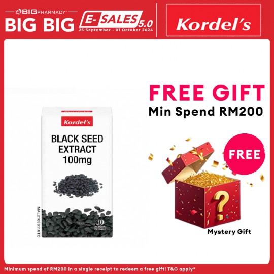 Kordels Black Seed Extract 100mg 30s - Nett