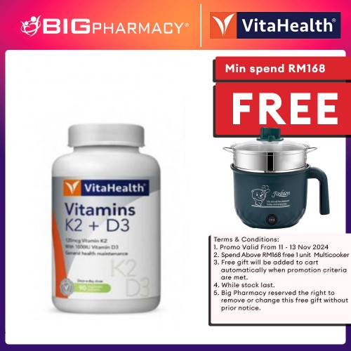 Vitahealth Vitamin K2 + D3 90s