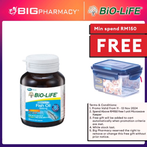 Bl Omega3 Fish Oil Plus 1000Mg 30S