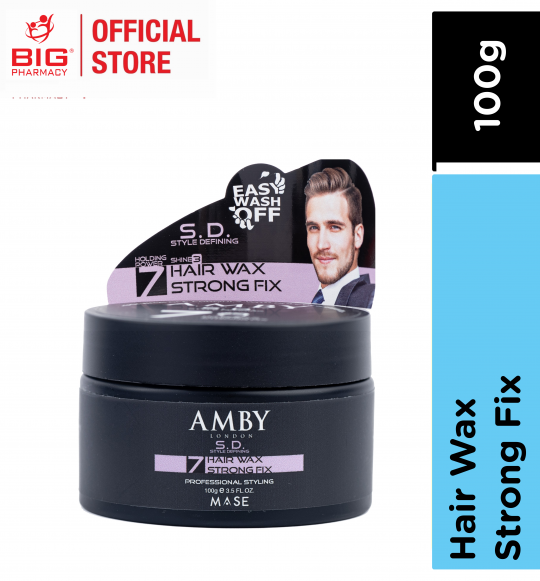 AMBY LONDON 7 HAIR WAX STRONG FIX 100G