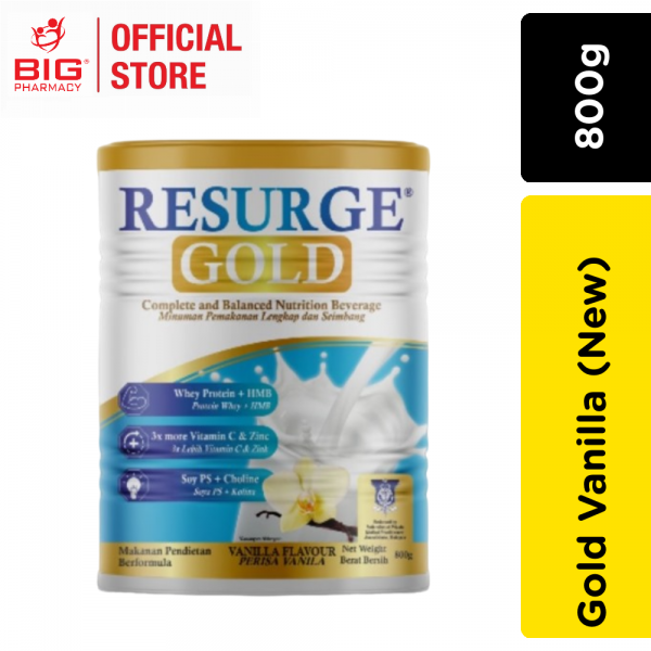 Resurge Gold Vanilla 800g