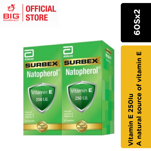 Surbex Natopherol E 250Iu 60Sx2