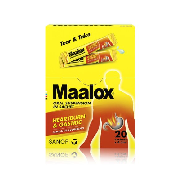Maalox suspension 4.3mlx20s
