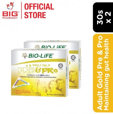 Bio-Life A.B. Adult Gold Pre & Pro Powder Sachet 2.5G 30Sx2