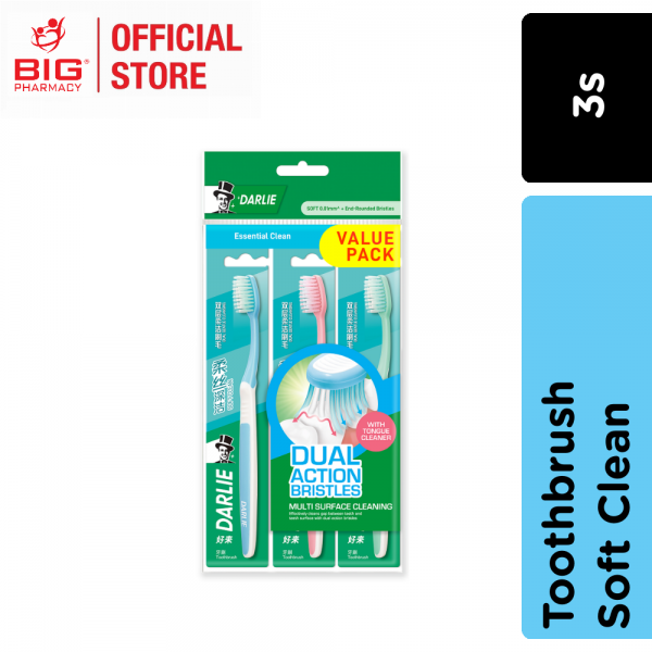 Darlie Toothbrush Soft Clean 3s (B2F1)