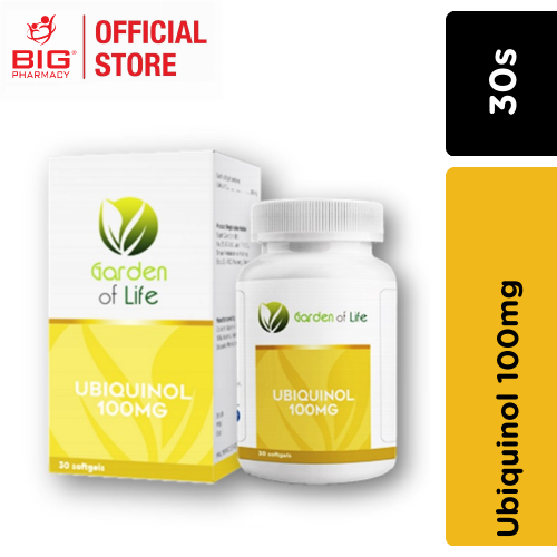 Garden Of Life Coq10 Ubiquinol 100mg 30s