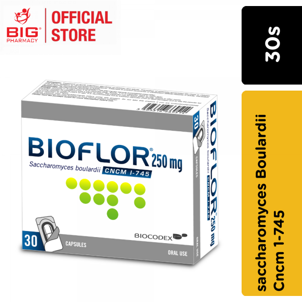 Bioflor (saccharomyces Boulardii Cncm 1-745) 250mg Cap 30s