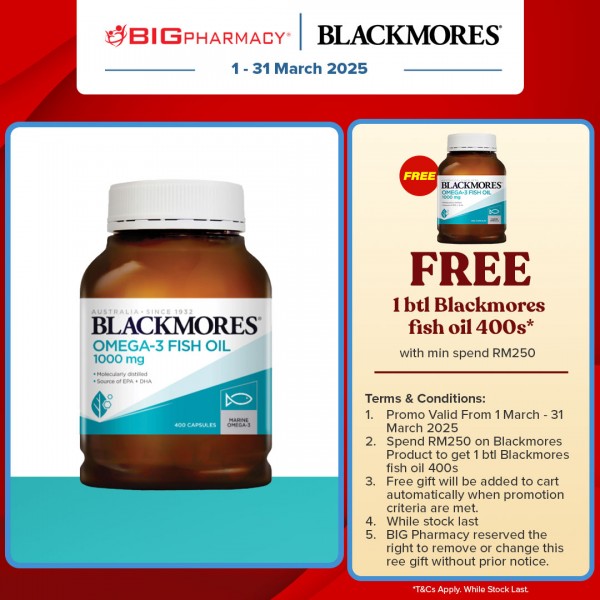 Blackmores Omega Fish Oil 1000mg 400s